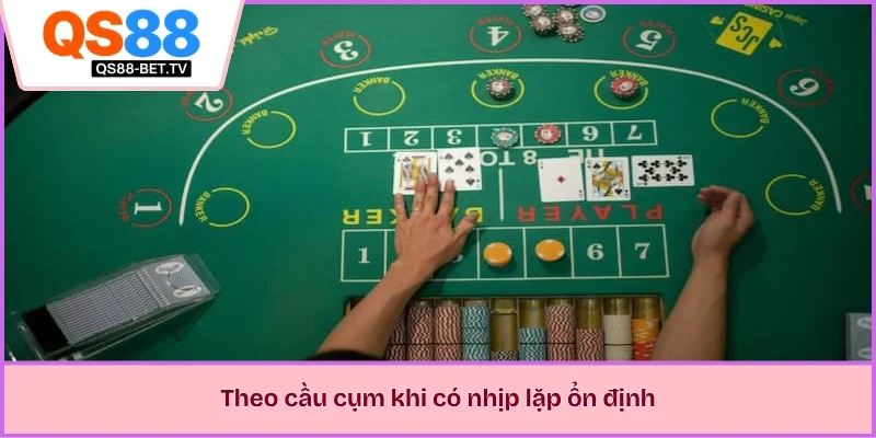 Theo cầu cụm khi có nhịp lặp ổn định 