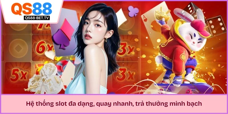 Hệ thống slot đa dạng, quay nhanh, trả thưởng minh bạch